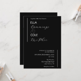 Moderne Minimalistische Hochzeitseinladung Einladung