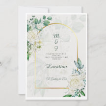 Moderne Minimalistische Hochzeitseinladung | elega