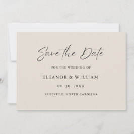 Moderne Minimalistische Hochzeitseinladung zum Spe Save The Date