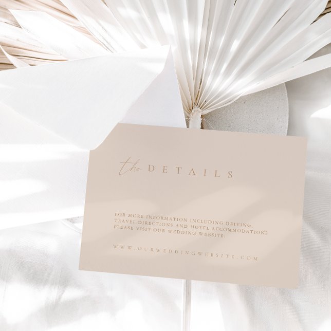 Moderne Minimalistische Hochzeitskarte Begleitkarte (Von Creator hochgeladen)