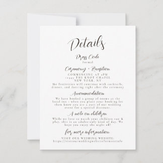 Moderne Minimalistische Hochzeitskarte Einladung