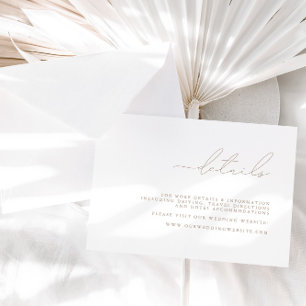 Moderne Minimalistische Hochzeitskarte RSVP Karte