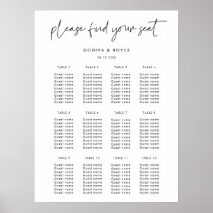 Moderne Minimalistische Hochzeitsstiftkarte Poster