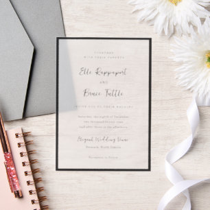 Moderne minimalistische Hochzeitstypografie