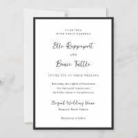 Moderne minimalistische Hochzeitstypografie