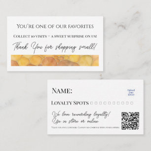 Moderne Minimalistische Honeycomb Rewards Card Treuekarte