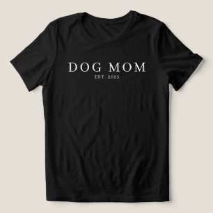 Moderne Minimalistische Hunde-Mama Tri-Blend Shirt