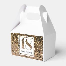 Moderne minimalistische Imitate Gold Glitzer 18. G Geschenkschachtel