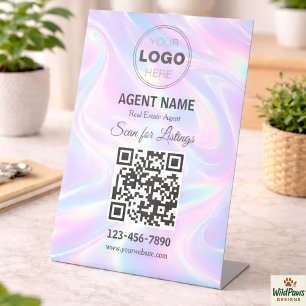 Moderne minimalistische Immobilienanzeige Scan Sockelschild