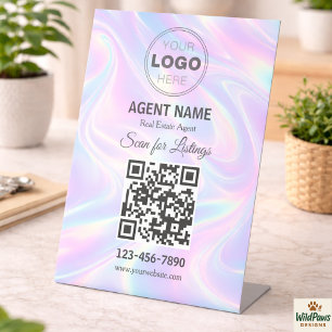 Moderne minimalistische Immobilienanzeige Scan Sockelschild