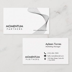 Moderne minimalistische Innovationsfirma Elegantes Visitenkarte