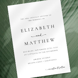 Moderne Minimalistische Kalligrafie Einladung