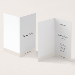 Moderne minimalistische Kalligrafie-Schrift einfac Visitenkarten