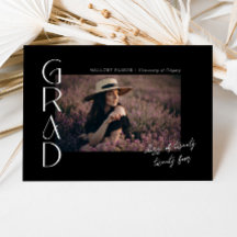 Moderne Minimalistische Klasse 2024 6 Foto Abschlu