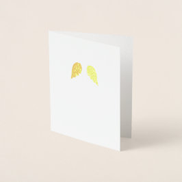 Moderne Minimalistische Kleine Engel Wings Weihnac Folienkarte