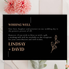 Moderne Minimalistische Köhlerei Begleitkarte