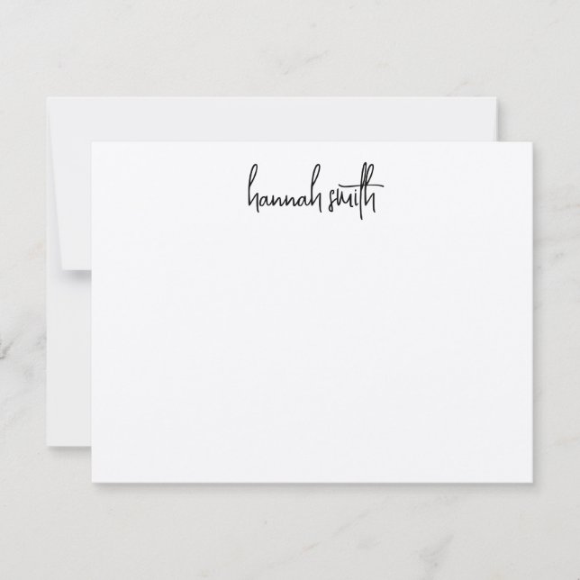 Moderne Minimalistische Kraft-Note-Karte Mitteilungskarte (Vorderseite)