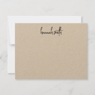Moderne Minimalistische Kraft-Note-Karte Mitteilungskarte