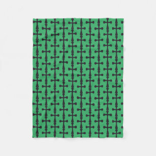 Moderne minimalistische Kreuz zeitgenössische chri Fleecedecke