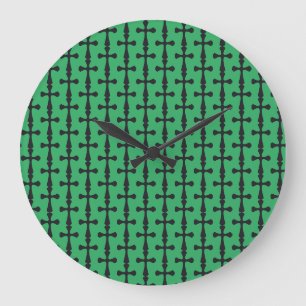 Moderne minimalistische Kreuz zeitgenössische chri Große Wanduhr