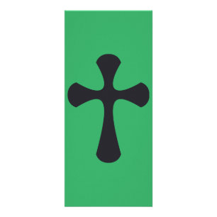 Moderne minimalistische Kreuz zeitgenössische chri Werbekarte