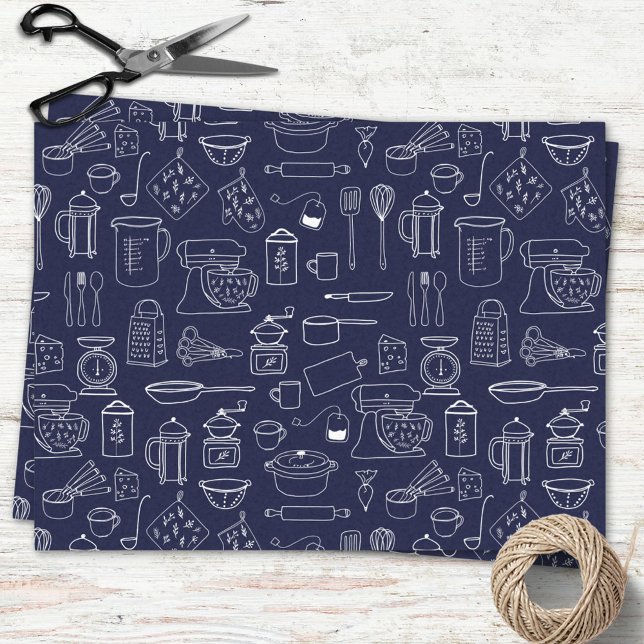 Moderne Minimalistische Küche Kochgeräte Seidenpapier (In situ)