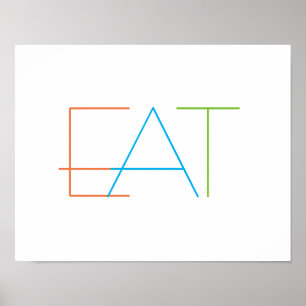 Moderne minimalistische Küchenmauer Poster