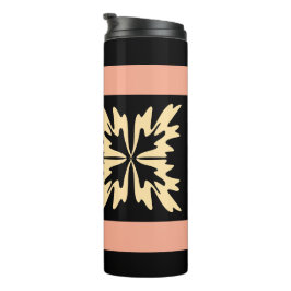 Moderne Minimalistische Kühne Kunst Blätter Thermosbecher