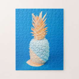 Moderne minimalistische Kunst in Blau und Rosa Ana