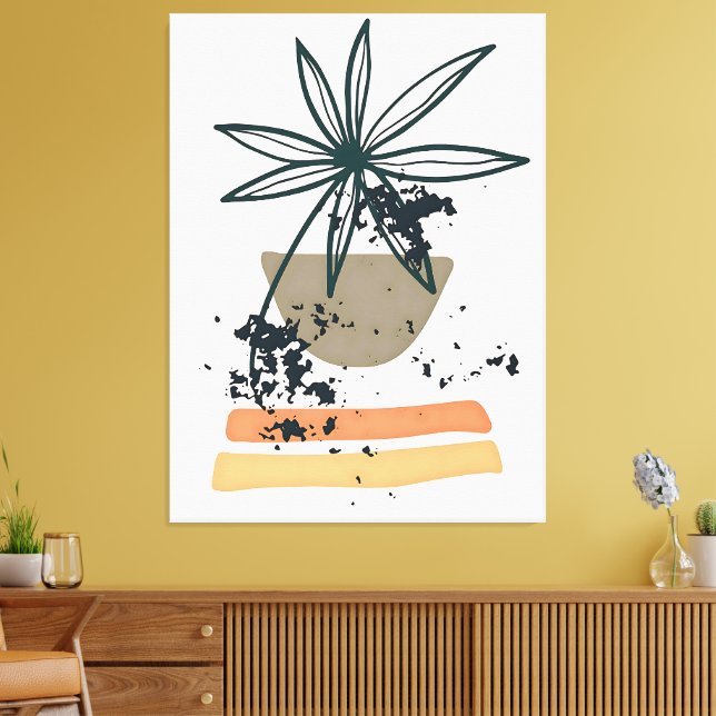 Moderne Minimalistische Kunst Leinwanddruck (Insitu (Wohnzimmer))