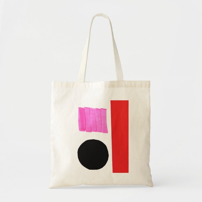 Moderne Minimalistische Kunstgalerie Abstrakt Tragetasche (Vorne)