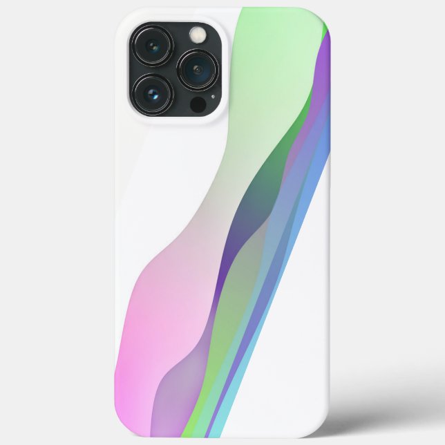 Moderne Minimalistische Kunstwellen Muster Case-Mate iPhone Hülle (Rückseite)