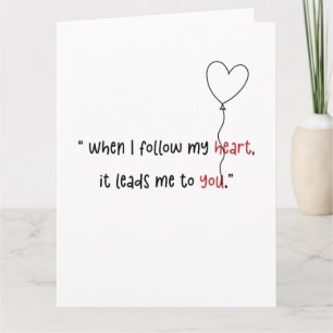 Moderne Minimalistische Liebe - Valentinenkarte Karte