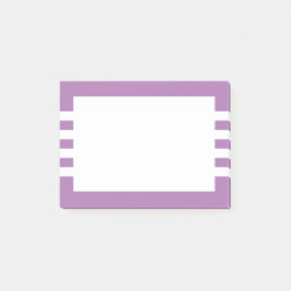 Moderne Minimalistische Lila Streifen Post-it Klebezettel