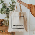 Moderne Minimalistische Logo-Branding-Tasche Tragetasche<br><div class="desc">Dies ist ein moderner minimalistischer Logotote-Sack mit Platz für Ihr Logo und Geschäftsinformationen. // Für passende Artikel besuchen Sie bitte die Kollektion "BUSINESS BRANDING" im Shop von By Nicole Designs Zazzle. * Wenn Ihnen dieses Design gefällt, aber Sie es nicht für etwas sehen, das Sie suchen, wenden Sie sich bitte...</div>