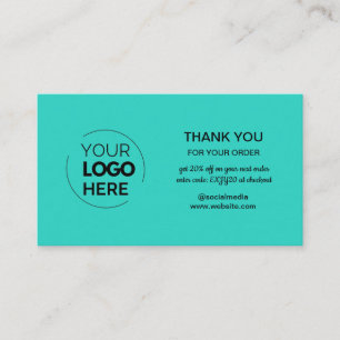 Moderne, Minimalistische Logobestellung Vielen Dan Visitenkarte