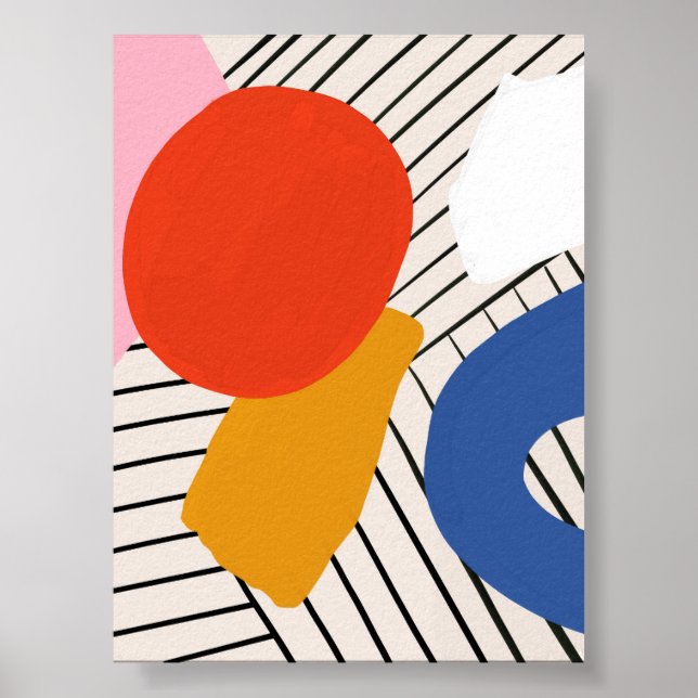 Moderne Minimalistische Mauer Poster (Vorne)