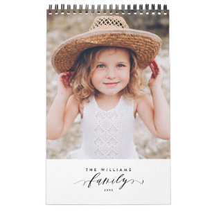 Moderne Minimalistische Multi-Foto-Erinnerungen Kalender