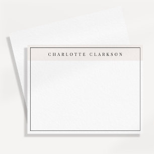 Moderne minimalistische Namenskarte mit schwarzer  Ankündigung