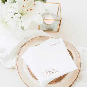 Moderne Minimalistische Napkins für Hochzeitsempfa Serviette