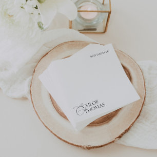 Moderne Minimalistische Napkins für Hochzeitsempfa Serviette