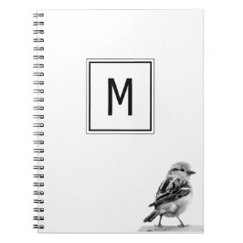 Moderne Minimalistische Niedliche Vogelinitiative Notizblock