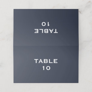 Moderne Minimalistische Ostsee-Hochzeit Platzkarte