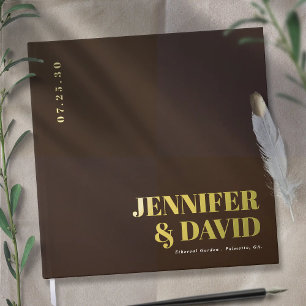 Moderne Minimalistische Paarbezeichnungen Einfache Gästebuch