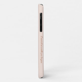 Moderne Minimalistische Pastellrosa und Kupfer Case-Mate iPhone Hülle