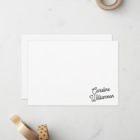 Moderne Minimalistische Personalisierte Schreibarb