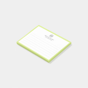 Moderne Minimalistische Personalisierte Stationier Post-it Klebezettel
