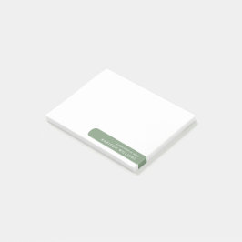 Moderne Minimalistische Personalisierte Stationier Post-it Klebezettel