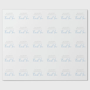 Moderne minimalistische persönliche Danksagung Geschenkpapier