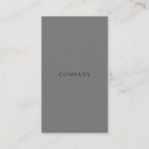 Moderne Minimalistische PlanTypo Black&Grey Visitenkarte